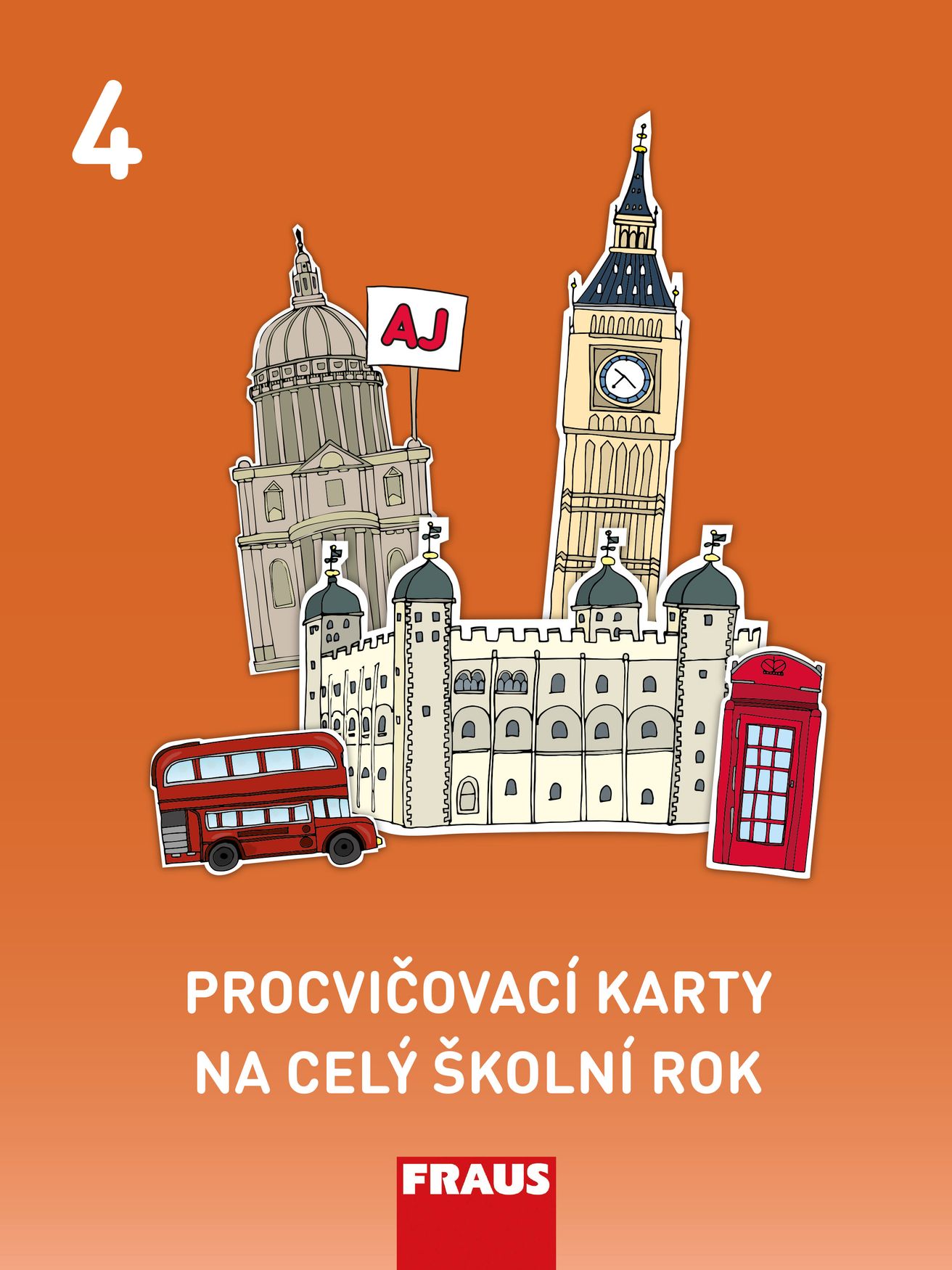 Procvičovací karty na celý školní rok – angličtina – 4. ročník