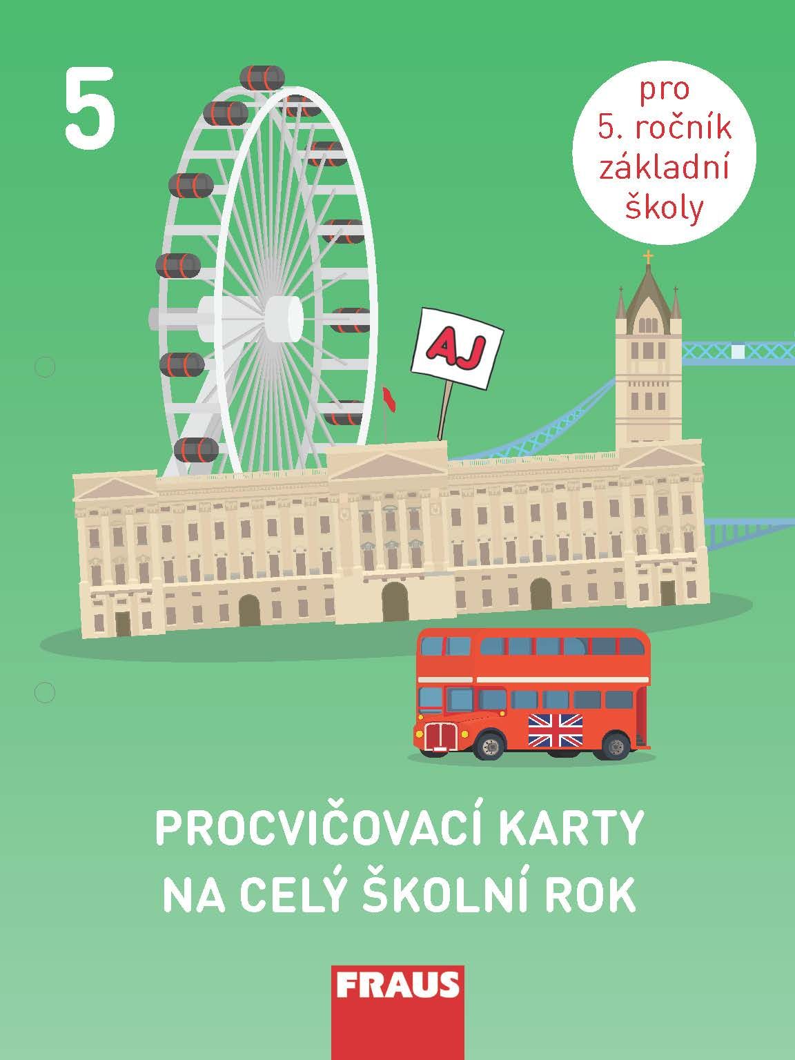 Procvičovací karty na celý školní rok – angličtina – 5. ročník