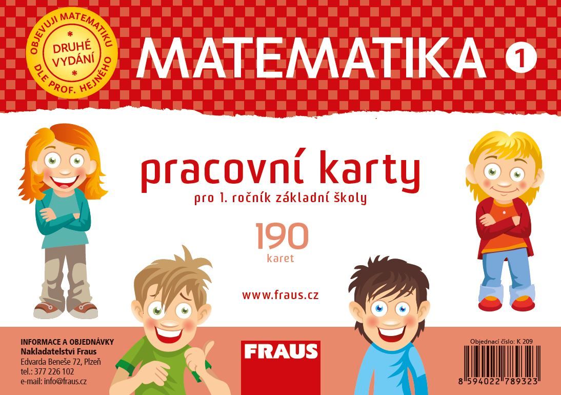 Pracovní karty k Matematice – metoda prof. Hejný – pro 1. ročník