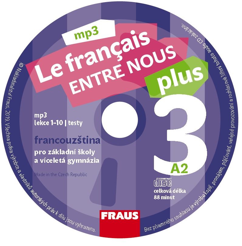 Le français Entre nous plus 2 (A1.2) – CD MP3