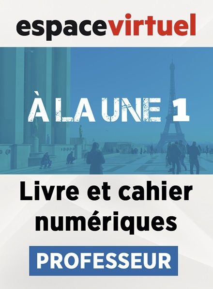A la une 1 (A1.1) – Livre/Cahier numériques – Professeur (12 mois)