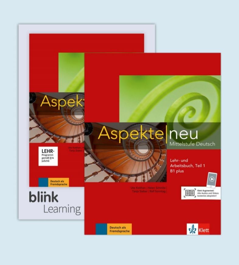 Aspekte neu B1.1+ – Lehr./Arbeitsbuch Teil 1 + BlinkLearning Blended Bundle (14 Monate)