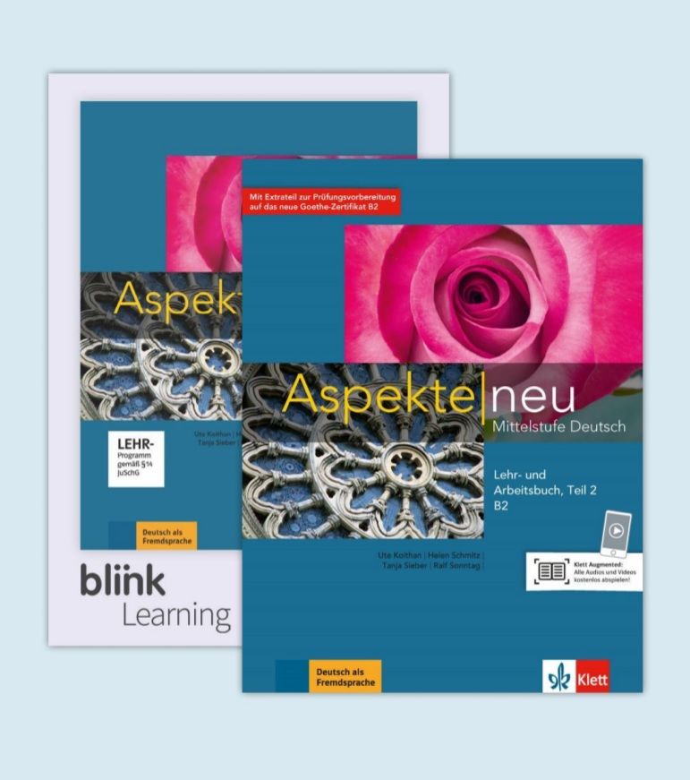 Aspekte neu B2.2 – Lehr./Arbeitsbuch Teil 2 + BlinkLearning Blended Bundle (14 Monate)