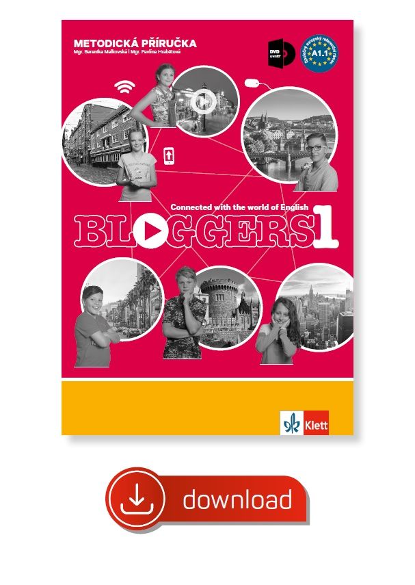 Bloggers 1 (A1.1) – metodická příručka [elektronická + MP3/Videa ke stažení] + učitelská licence (14 měsíců)