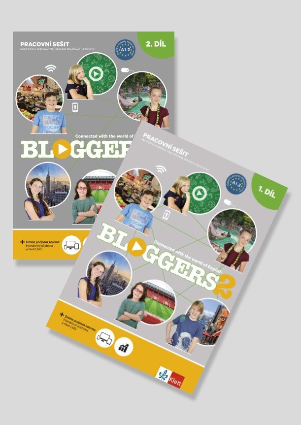 Bloggers 2 (A1.2) – 2dílný pracovní sešit + žákovská licence (14 měsíců)