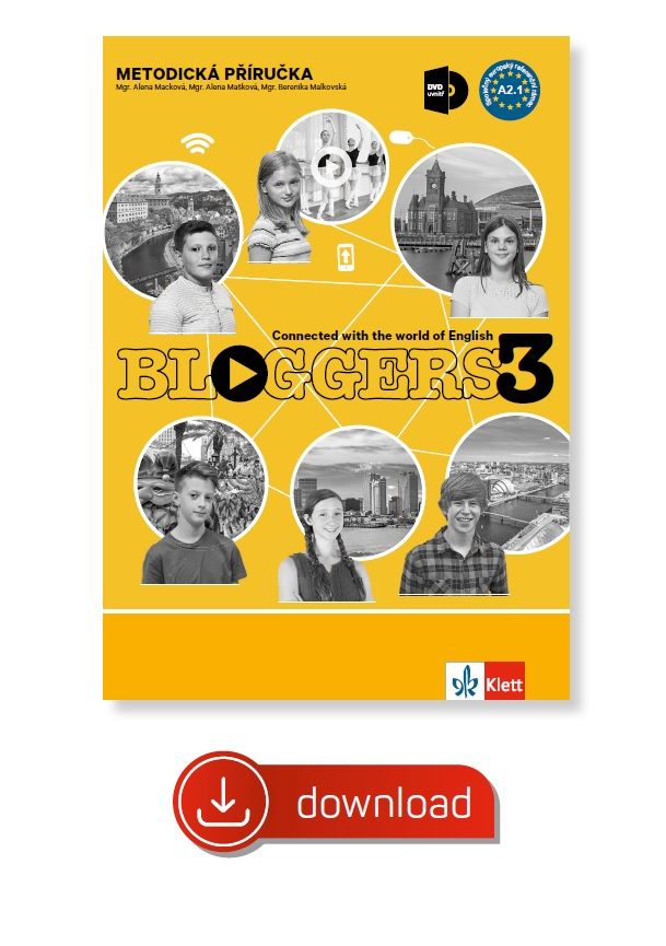 Bloggers 3 (A2.1) – metodická příručka [elektronická + MP3/Videa ke stažení] + učitelská licence (14 měsíců)