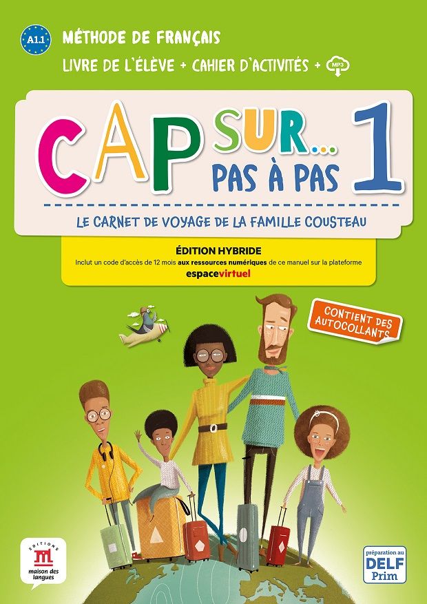 Cap Sur 1 pas a pas (A1.1) – Édition hybride Livre de l'éleve / Cahier d'exercices + Espacevirtuel (12 mois)