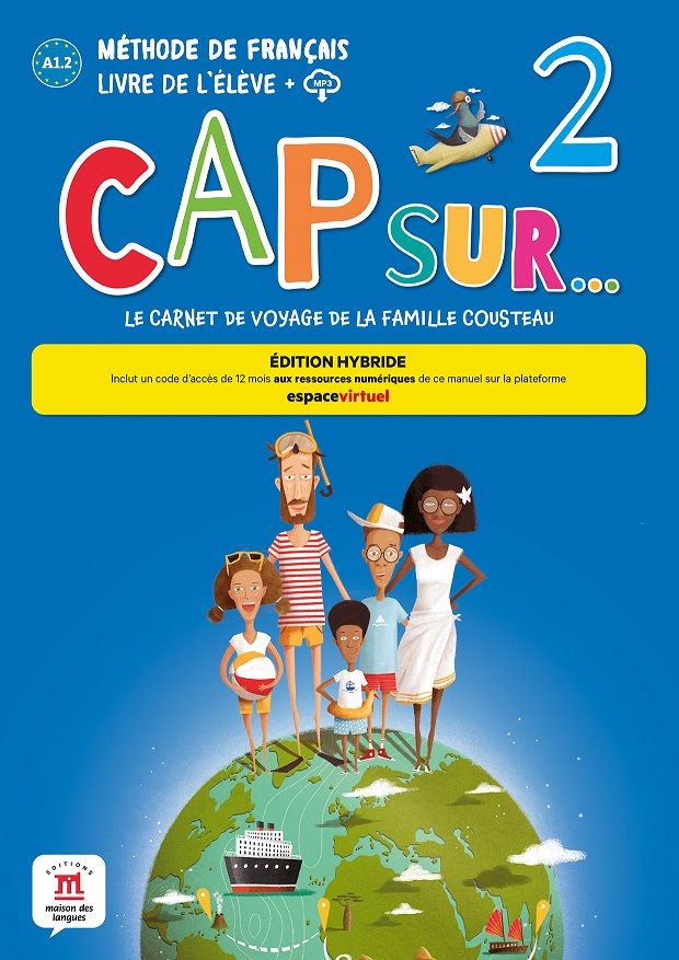 Cap Sur 2 (A1.2) – Édition hybride Livre de l'éleve + Espacevirtuel (12 mois)