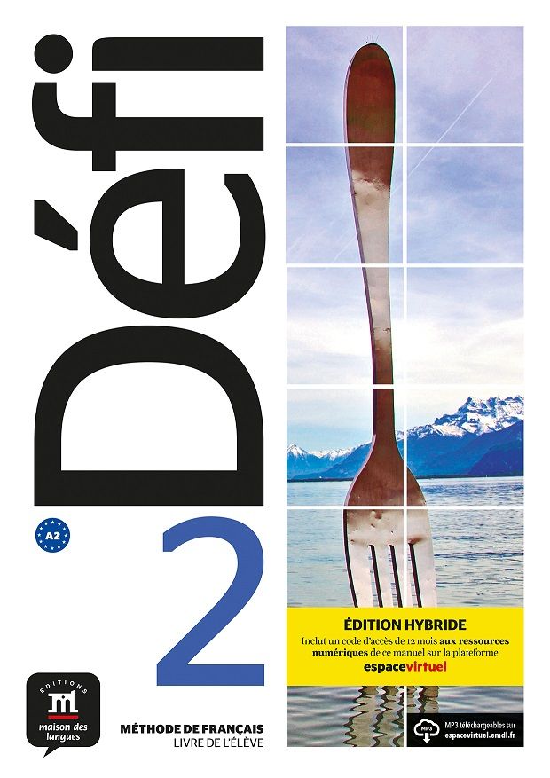 Défi 2 (A2) – Édition hybride Livre de l'éleve + Espacevirtuel (12 mois)