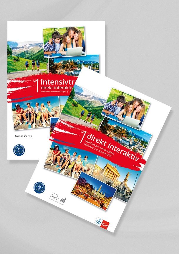 Direkt interaktiv 1 (A1-A2) – PAKET učebnice s prac. sešitem + MP3/Videa ke stažení + žák. licence (24 měsíců) + Intensivtrainer