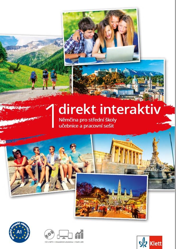 Direkt interaktiv 1 (A1-A2) – učebnice s prac. sešitem + MP3/Videa ke stažení + žák. licence (24 měsíců)