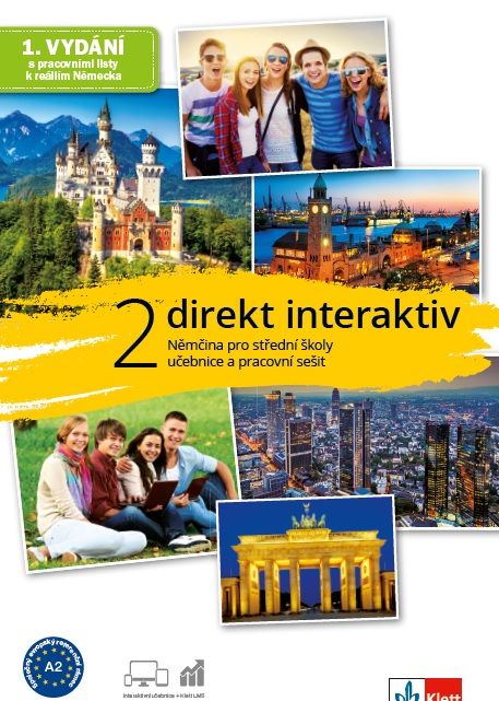 Direkt interaktiv 2 (A2) – učebnice s prac. sešitem + MP3/Videa ke stažení + žák. licence (24 měsíců)