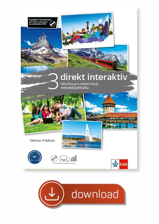 Direkt interaktiv 3 (B1) – metodická příručka [elektronická + MP3/Videa ke stažení] + učitelská licence (24 měsíců)