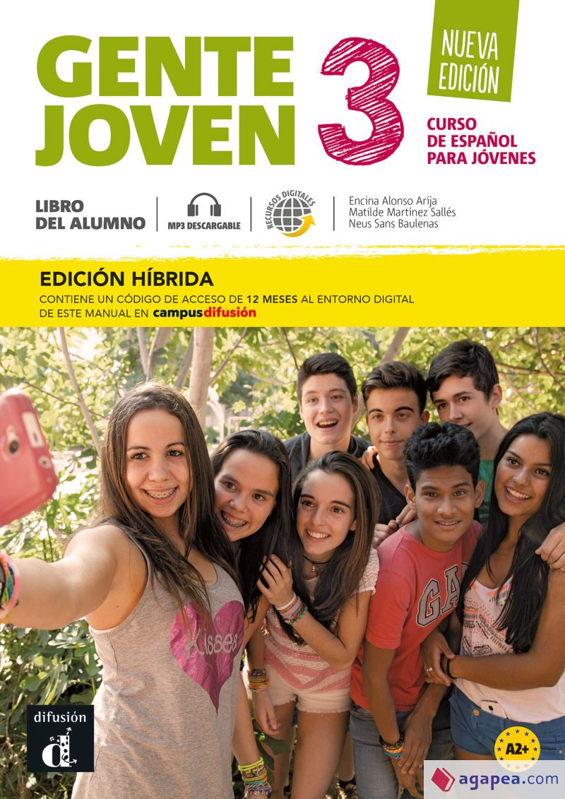 Gente Joven 3 Nueva Ed. (A2+) – Edición híbrida Libro del alumno + Campus (12 meses)