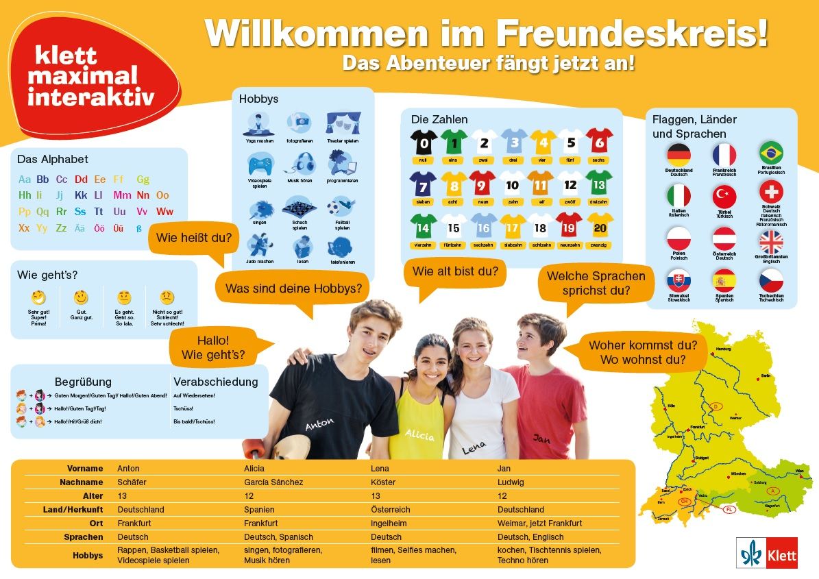 Plakát: Klett Maximal Interaktiv – Willkommen im Freundeskreis!