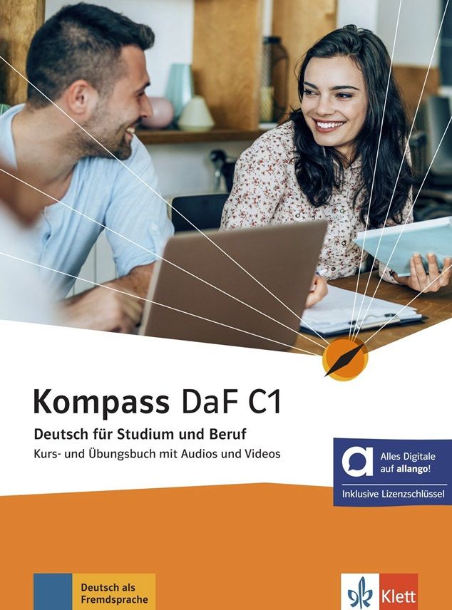 Kompass DaF 3 (C1) – Hybride Ausgabe – Kurs./Übungsbuch + MP3/Video allango.net + Lizenz (24 Monate)