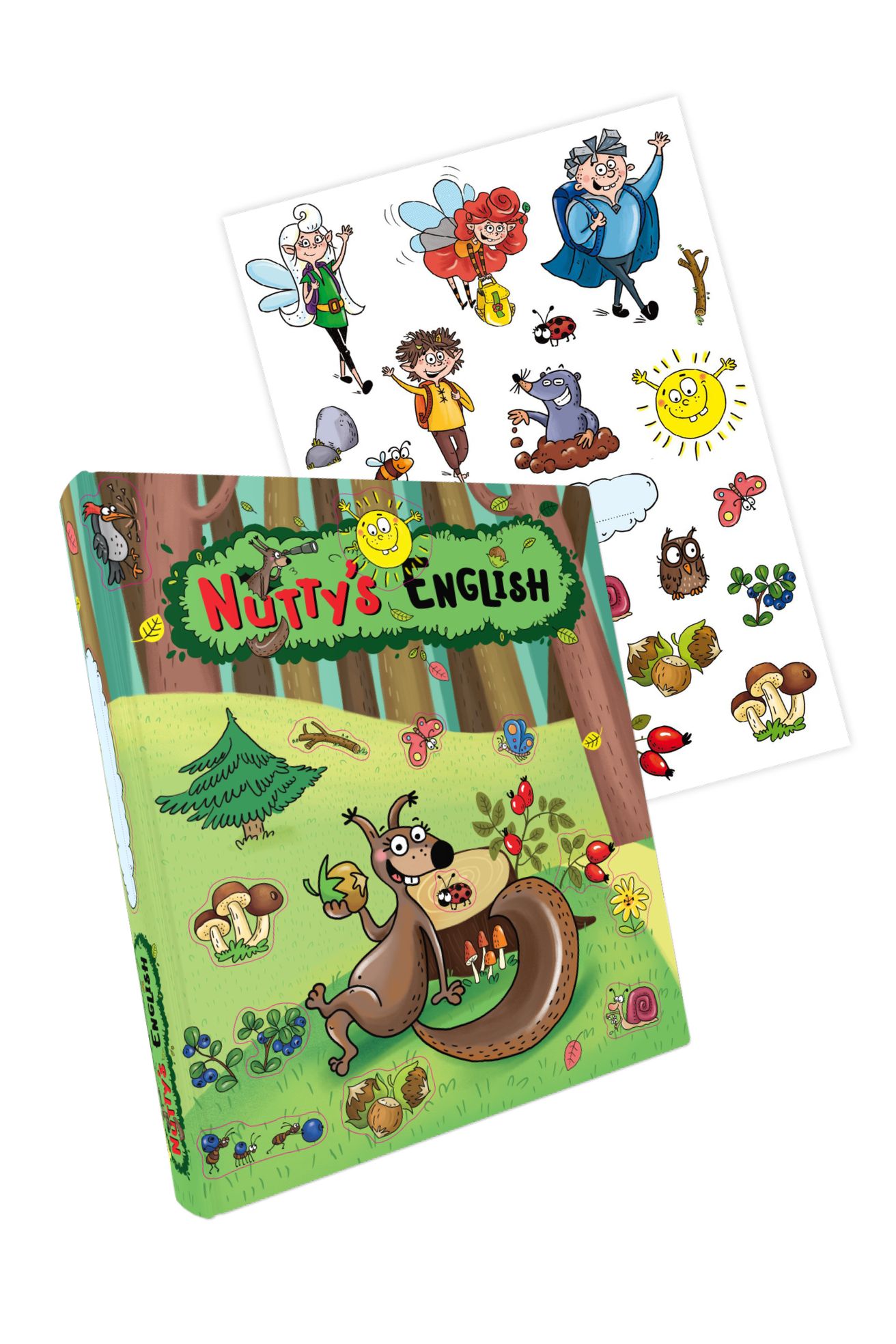 Nutty´s English 1 – šanon pro žákovské portfolio + samolepky