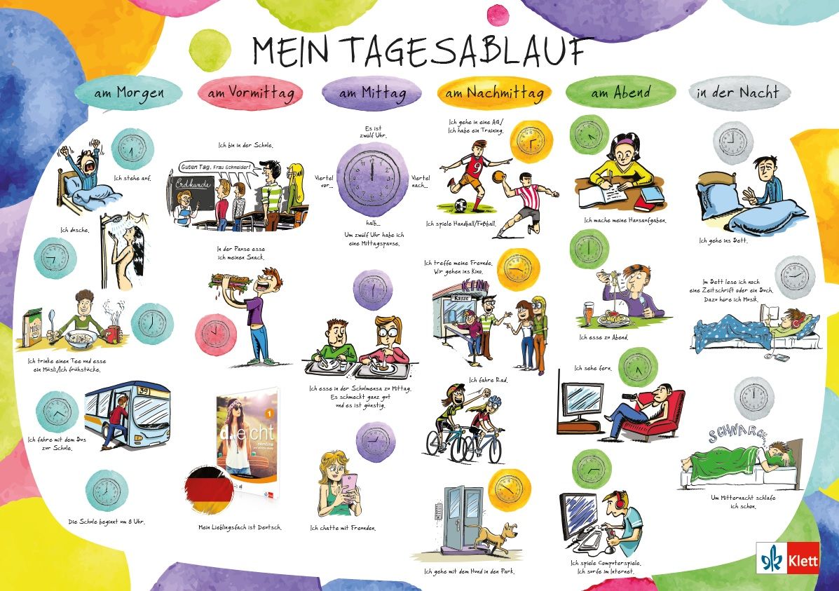 Plakát: d.leicht – Denní režim a volnočasové aktivity