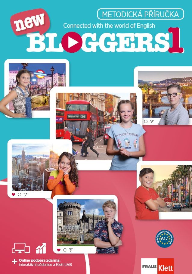 Bloggers new 1 (A1.1) – metodická příručka [elektronická + MP3/Videa ke stažení] + učitelská licence (14 měsíců)