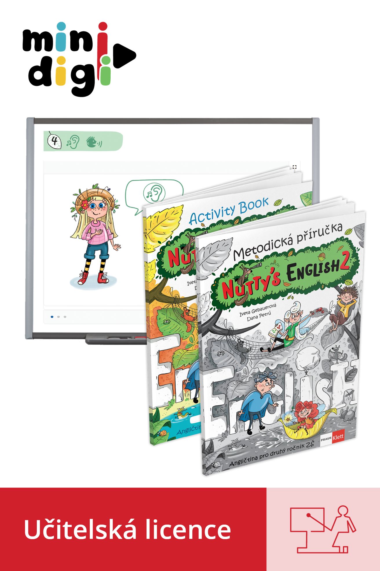 Nutty´s English 2 – učitelská licence (platnost 14 měsíců)