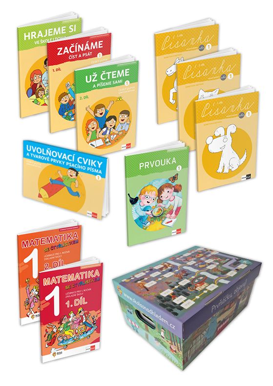 Startovací balíček 1. ročník – Český jazyk GEN metoda + Matematika se Čtyřlístkem + Prvouka
