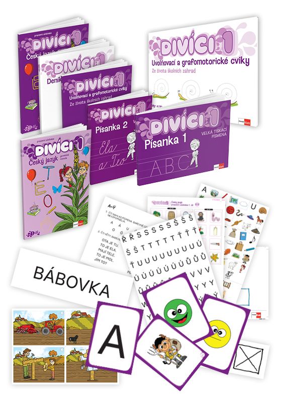 Divíci 1 – rozšířený učitelský balíček – Český jazyk GEN [vázané písmo]