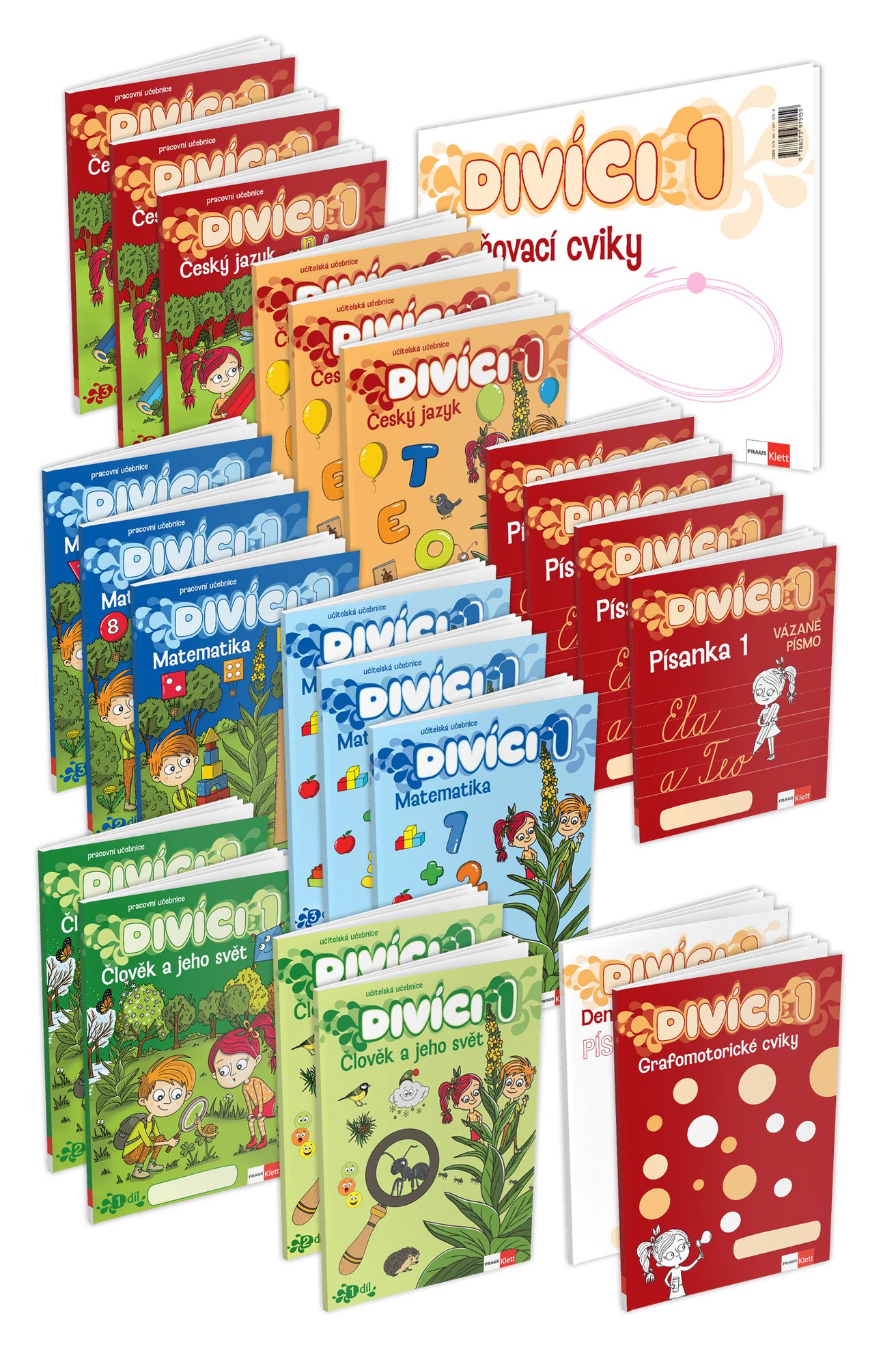 Divíci 1 – základní učitelský balíček – Český jazyk A/S + Matematika + Člověk a jeho svět