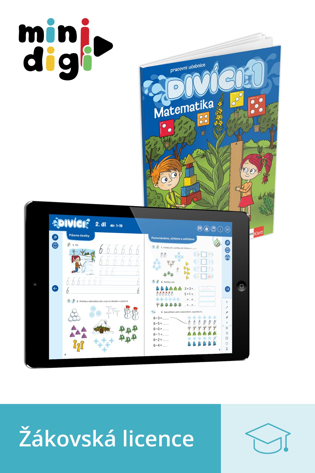 Divíci 1 – Matematika – žákovská licence (platnost 14 měsíců)