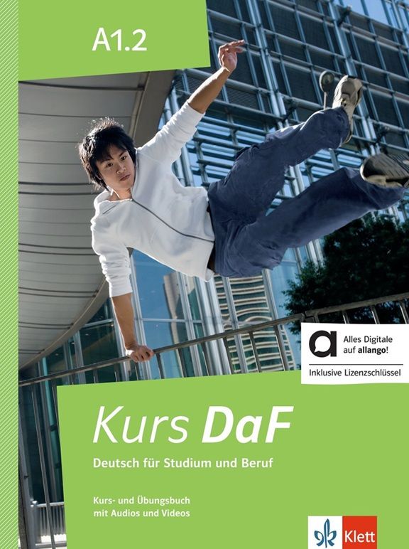 Kurs DaF 1 (A1.2) – Hybride Ausgabe – Kurs./Übungsbuch + MP3/Video allango.net + Lizenz (24 Monate)