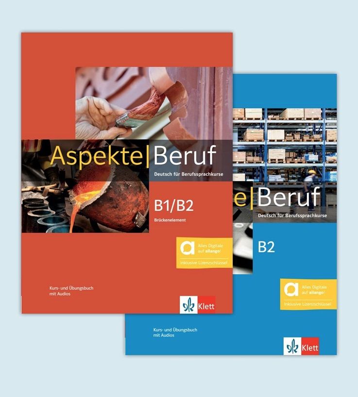 Aspekte Beruf B1/B2 Brücken. & B2 – Hybride Ausgabe – Kursb./Übungs. + MP3 allango.net + Lizenz (24 Monate)
