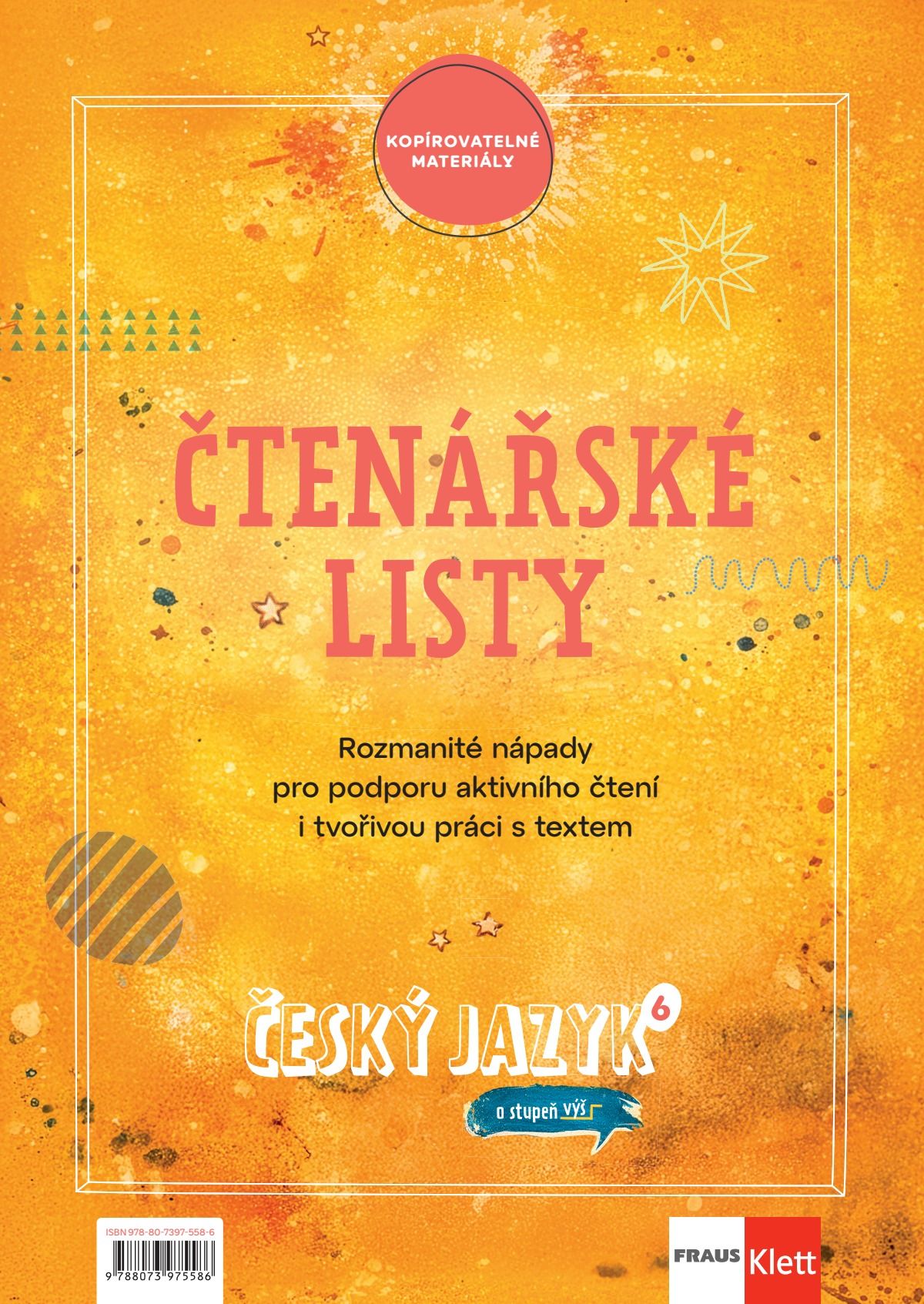 Český jazyk 6 – O stupeň výš – čtenářské karty [kopírovatelné]