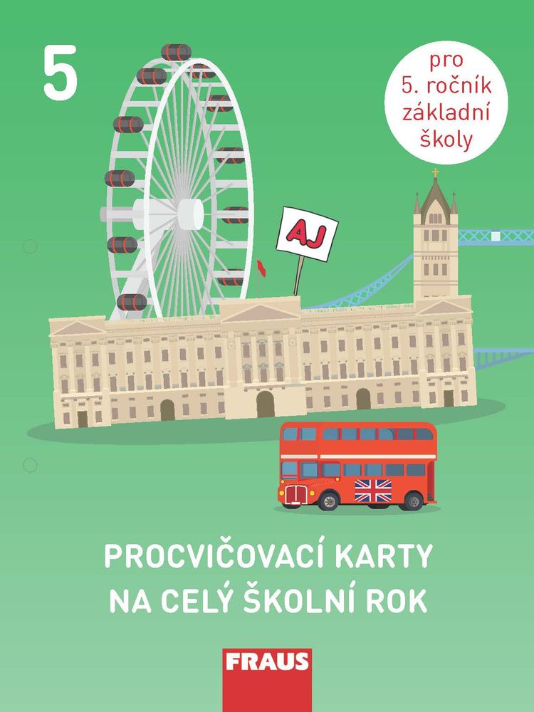 Procvičovací karty na celý školní rok – angličtina – 5. ročník