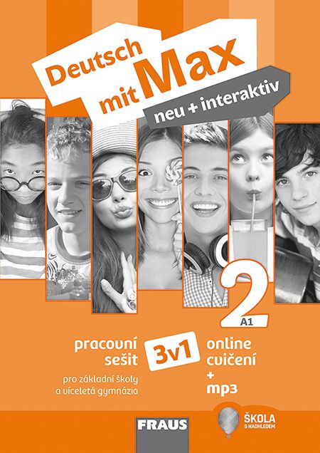 Deutsch mit Max neu + interaktiv 2 (A1.2) – hybridní černobílý pracovní sešit