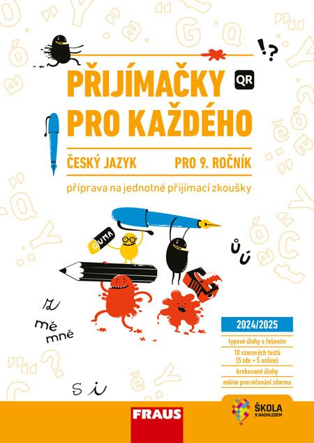 Přijímačky pro každého – Český jazyk 9. ročník – hybridní cvičebnice