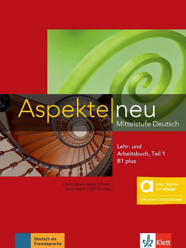 Aspekte neu B1.1+ – Hybride Ausgabe – Kurs./Arbeitsbuch Teil 1 + MP3 allango.net + Lizenz (24 Monate)