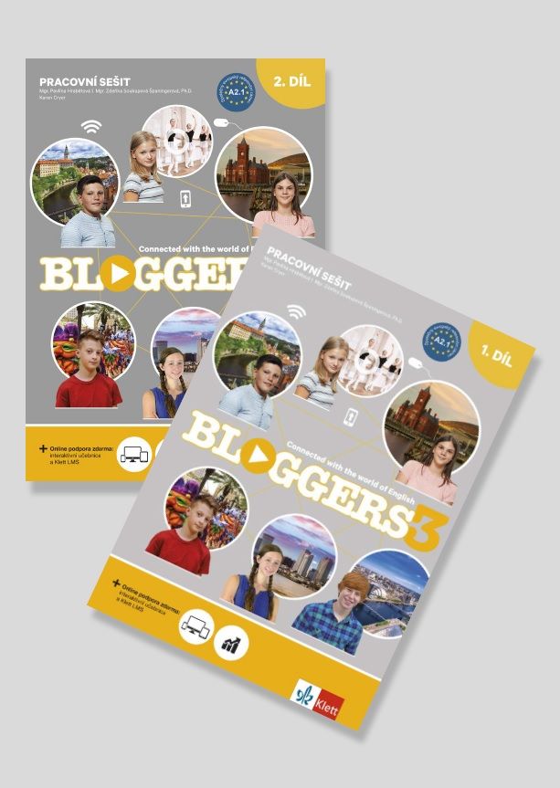 Bloggers 3 (A2.1) – 2dílný pracovní sešit + žákovská licence (14 měsíců)