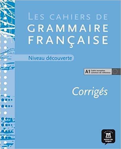 Cahier de grammaire A1 – corrigé (vyprodáno)