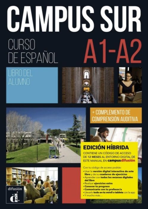 Campus Sur A1-A2 – Edición híbrida Libro del alumno + Campus (12 meses)