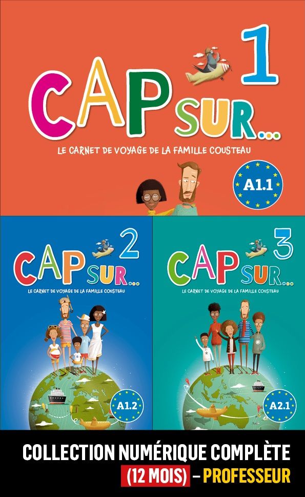 Cap sur 1-3 (A1.1-A2.1) – Collection numérique complete – Professeur (12 mois)