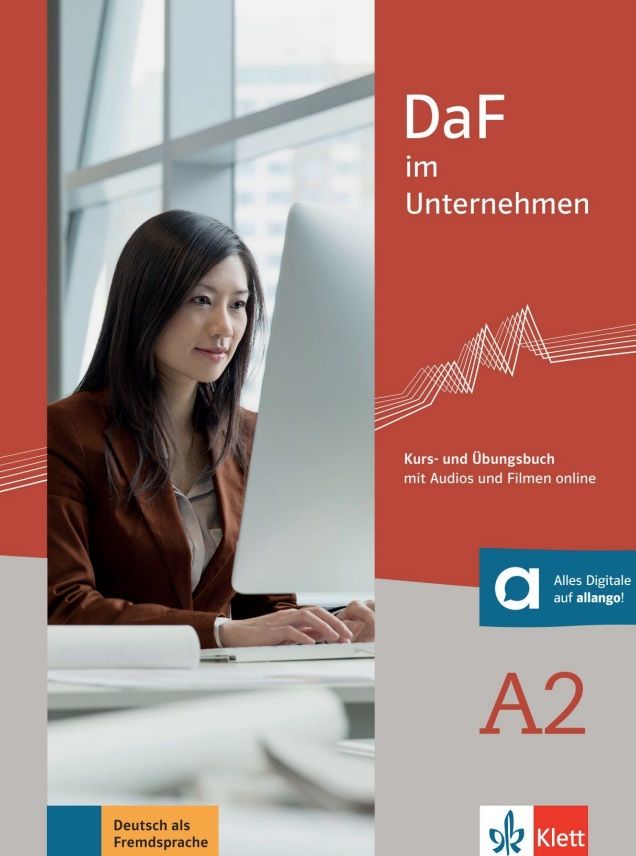DaF im Unternehmen 2 (A2) – Kursbuch/Übungsbuch + MP3/Filmen allango.net