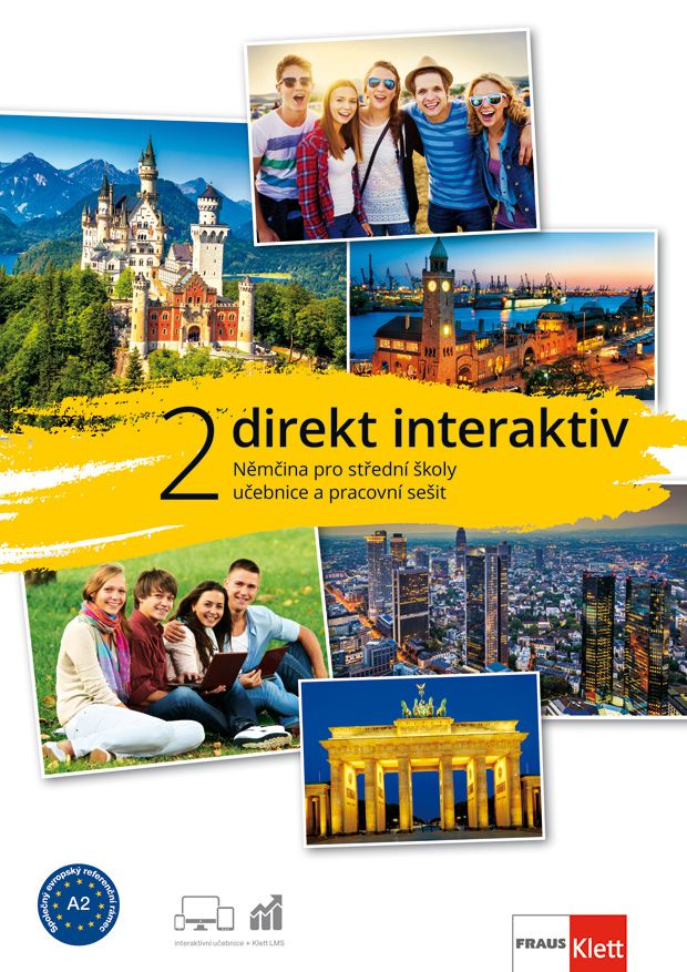 Direkt interaktiv 2 (A2) – učebnice s prac. sešitem + MP3/Videa ke stažení + žák. licence (24 měsíců)