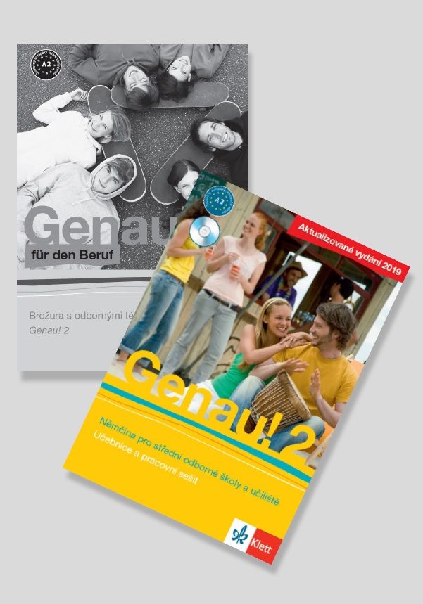 Genau! 2 (A2) – učebnice s pracovním sešitem + příloha Beruf + MP3 ke stažení