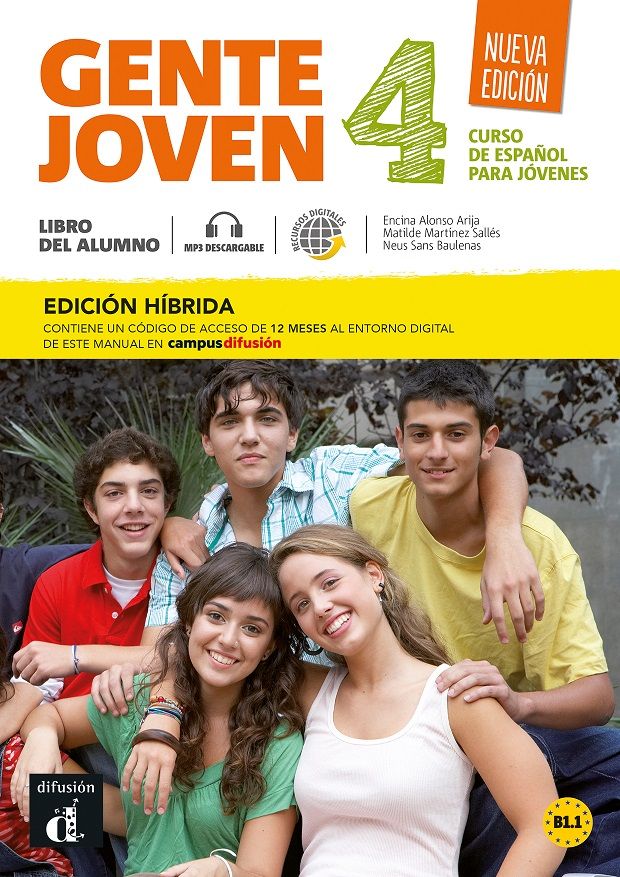 Gente Joven 4 Nueva Ed. (B1.1) – Edición híbrida Libro del alumno + Campus (12 meses)