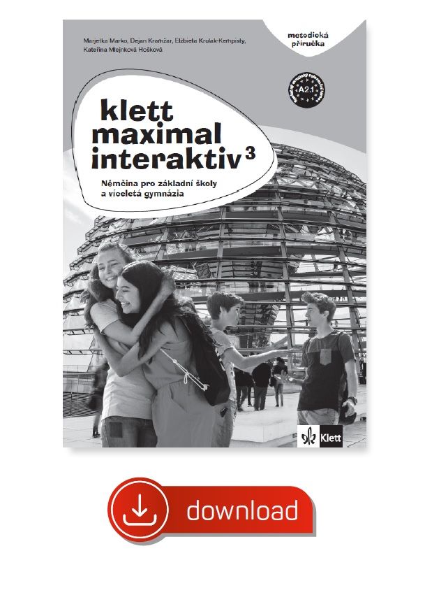 Klett Maximal interaktiv 3 (A2.1) – metodická příručka [elektronická + MP3 ke stažení] + učitelská licence (24 měsíců)