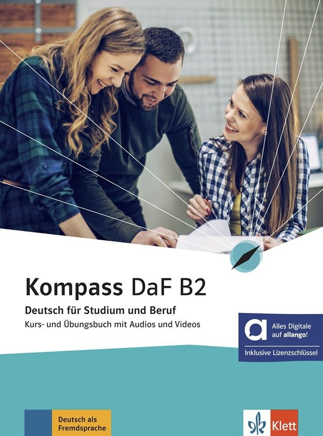 Kompass DaF 2 (B2) – Hybride Ausgabe – Kurs./Übungsbuch + MP3/Video allango.net + Lizenz (24 Monate)