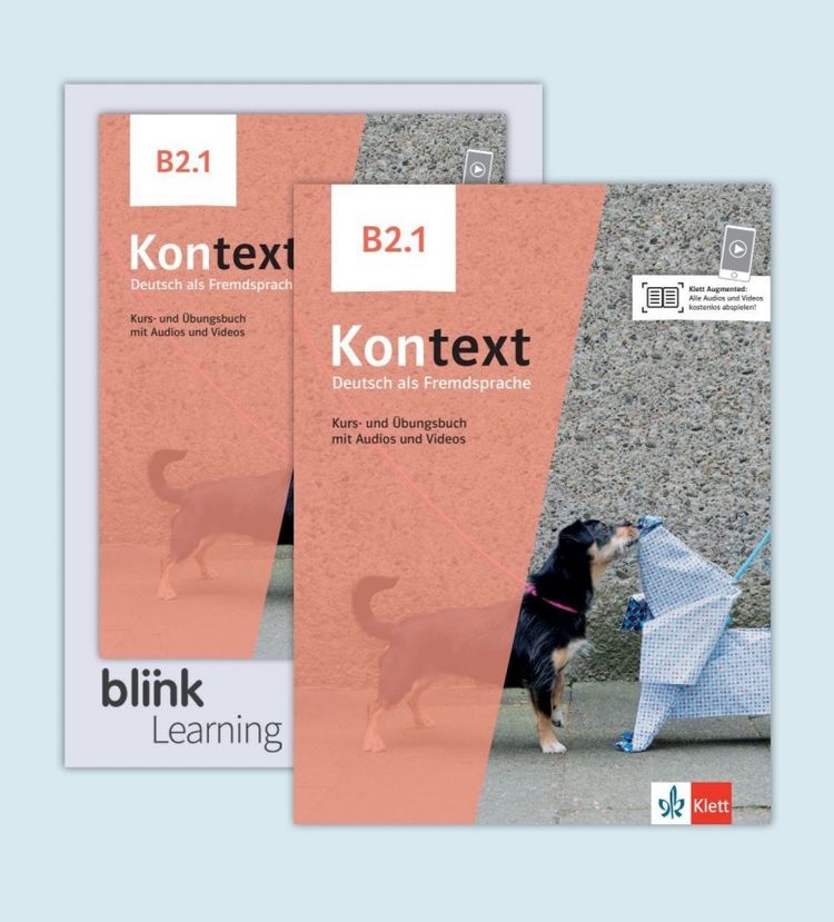 Kontext 2 (B2.1) – Kurs./Übungsbuch Teil 1 + BlinkLearning Blended Bundle (14 Monate)