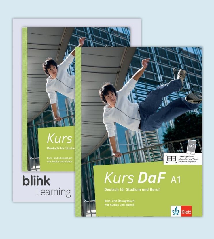 Kurs DaF 1 (A1) – Kurs./Übungsbuch + BlinkLearning Blended Bundle (14 Monate)