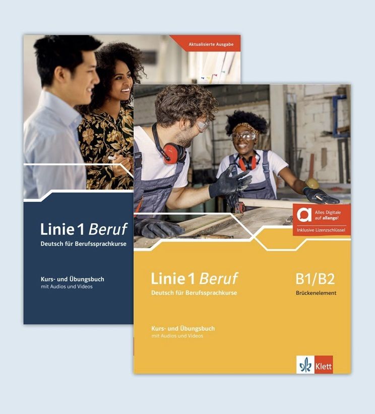 Linie 1 Beruf B1/B2 & B2 – Hybride Ausgabe – Kurs./Übungsbuch PAKET + MP3/Video allango.net