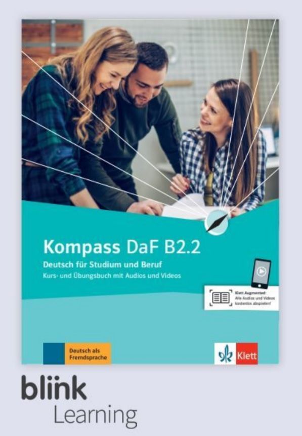 Kompass DaF B2.2 – Digitale BlinkLearning – Kurs./Übungsbuch – Lernende