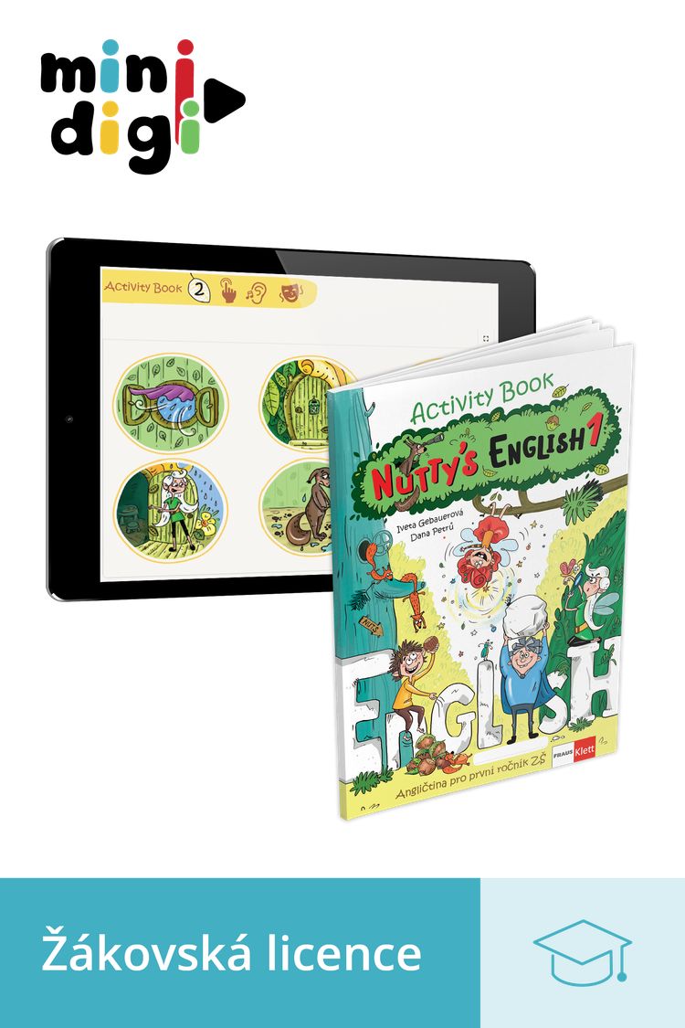 Nutty´s English 1 – žákovská licence (platnost 14 měsíců)